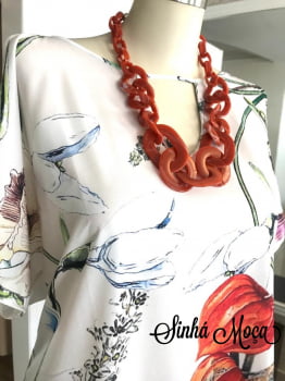 COLAR ELOS ACETATO DEGRADÊ COLAR ELOS ACETATO DEGRADÊ