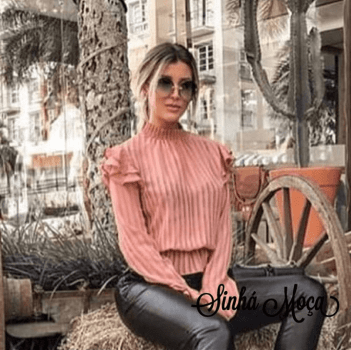BLUSA GOLA ALTA DEVORE SEDA MANGA LONGA BLUSA GOLA ALTA DEVORE SEDA MANGA LONGA