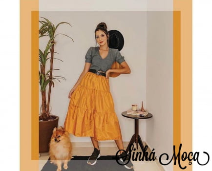 BLUSA MANGA PUNHO MALHA CANELADA BLUSA MANGA PUNHO MALHA CANELADA