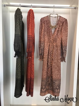 VESTIDO MIDI SEDA ESTAMPA ANIMAL PRINT VESTIDO MIDI SEDA ESTAMPA ANIMAL PRINT