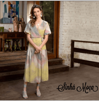 VESTIDO MIDI TIE DYE MANGA BUFANTE VESTIDO MIDI TIE DYE MANGA BUFANTE