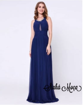 VESTIDO LONGO TELA CAVA RAGLAN DECOTE BORDADO VESTIDO LONGO TELA CAVA RAGLAN DECOTE BORDADO