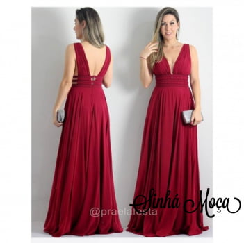 VESTIDO LONGO BORDADO PEROLAS CINTURA VESTIDO LONGO BORDADO PEROLAS CINTURA
