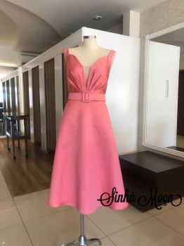 VESTIDO MIDI ZIBELINE CINTO ENCAPADO VESTIDO MIDI ZIBELINE CINTO ENCAPADO